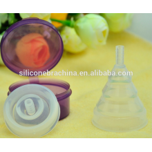 FDA approved menstrual cup with plastic box